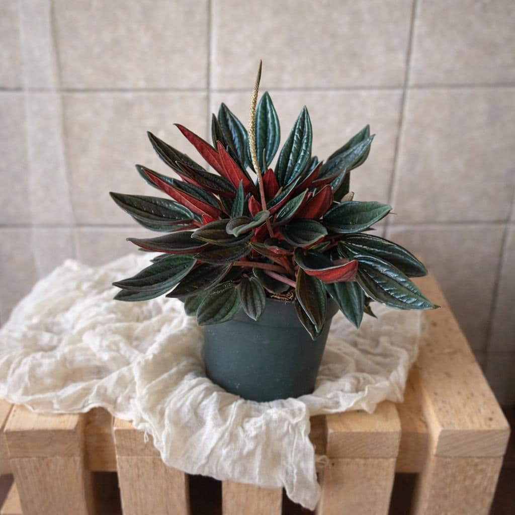 Peperomia caperata ‘Rosso’